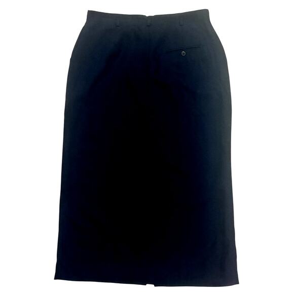 Vintage 90s Jones New York Blue Midi Wool Skirt Womens 14 Classiccore Heritage - Picture 5 of 10